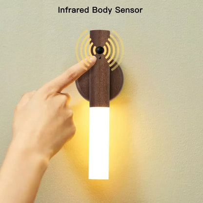 Magnetic Multifunctional Smart Motion Sensor LED Night Light with USB Rechargeable TYPE-C for Closets and Wardrobes