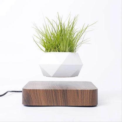 Levitating Air Bonsai Planter - Magnetic Suspension Floating Pot for Desk Decor