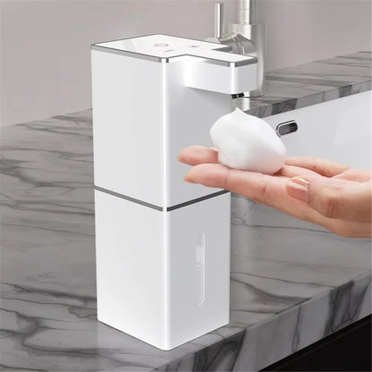 Automatic Touchless Foaming Soap Dispenser - 380ml USB Rechargeable with 4 Adjustable Levels, Eco-Friendly Design