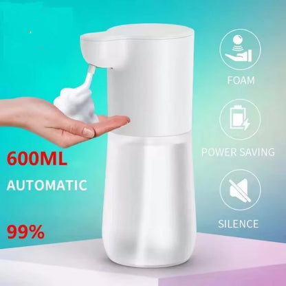 Automatic Touchless Foaming Soap Dispenser - 380ml USB Rechargeable with 4 Adjustable Levels, Eco-Friendly Design