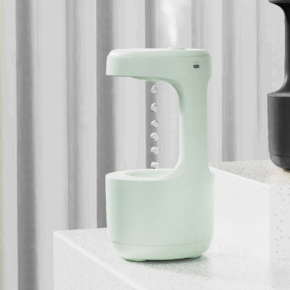 Anti-Gravity Humidifier with Clock and Aroma Diffuser - Large Capacity, Silent Operation for Home and Office Use