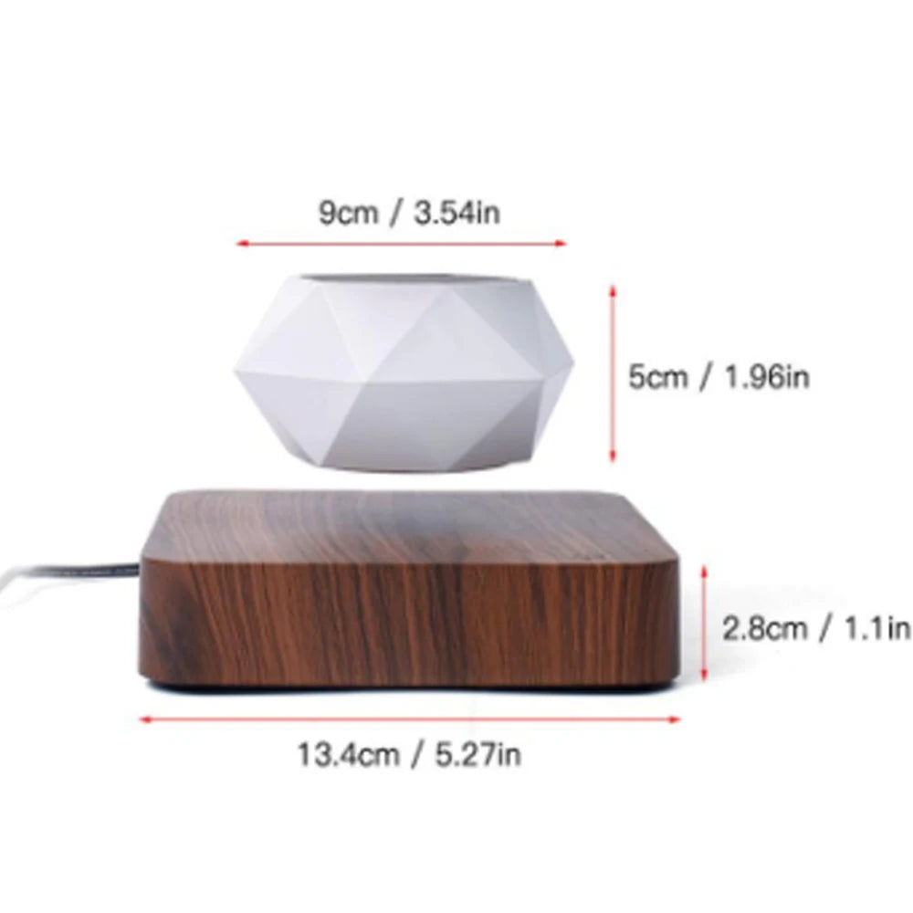 Levitating Air Bonsai Planter - Magnetic Suspension Floating Pot for Desk Decor