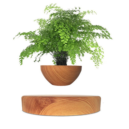 Levitating Air Bonsai Planter - Magnetic Suspension Floating Pot for Desk Decor