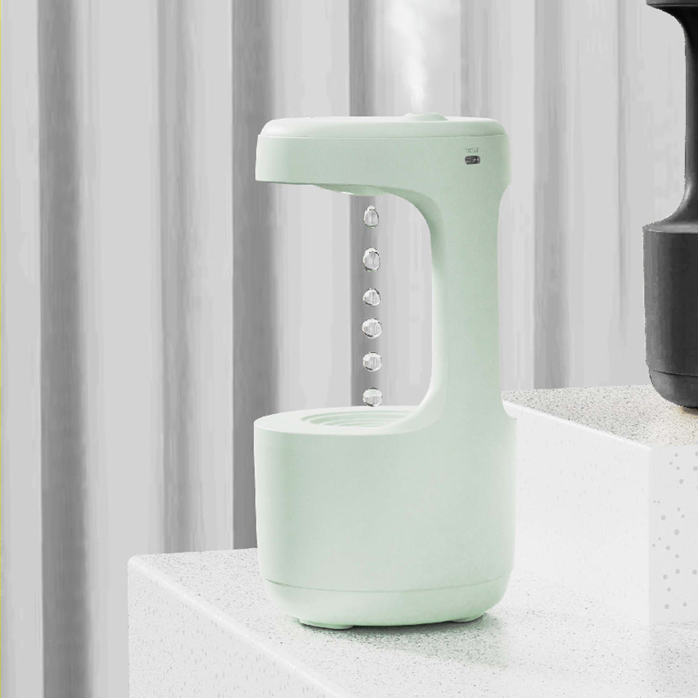 Anti-Gravity Humidifier with Clock and Aroma Diffuser - Large Capacity, Silent Operation for Home and Office Use