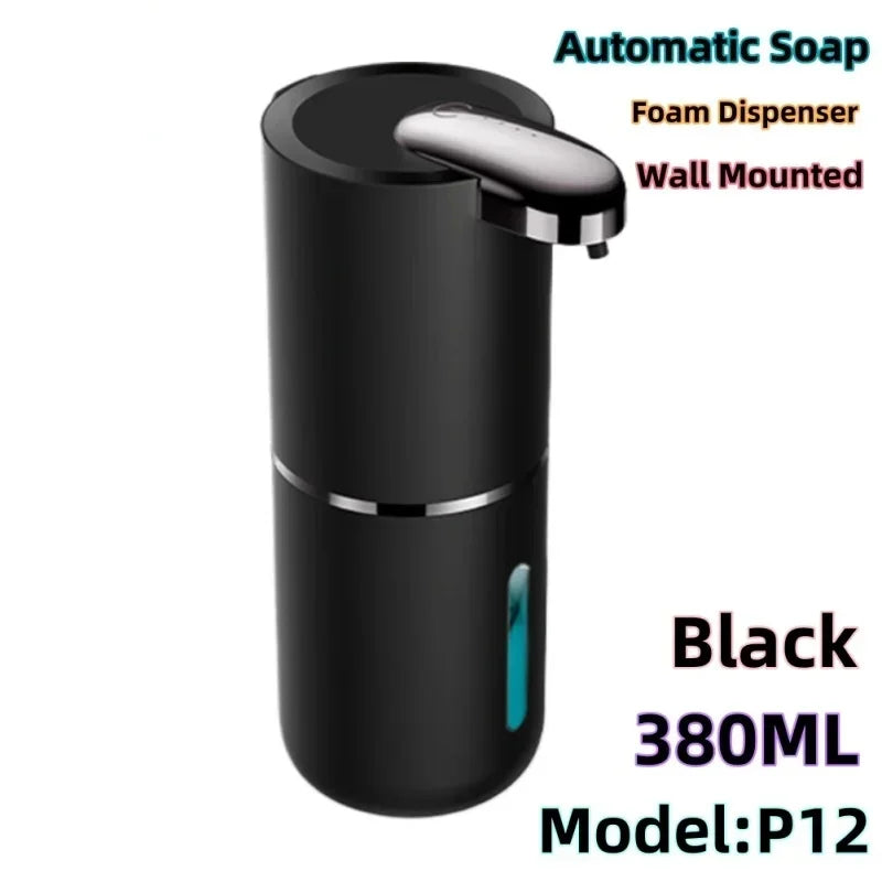 Automatic Touchless Foaming Soap Dispenser - 380ml USB Rechargeable with 4 Adjustable Levels, Eco-Friendly Design