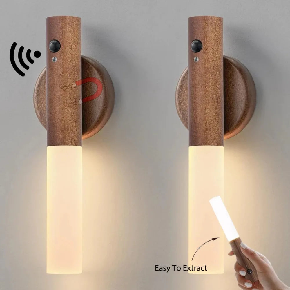 Magnetic Multifunctional Smart Motion Sensor LED Night Light with USB Rechargeable TYPE-C for Closets and Wardrobes